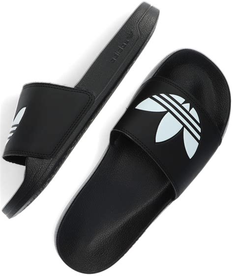 zwarte adidas badslippers|adidas slippers nl.